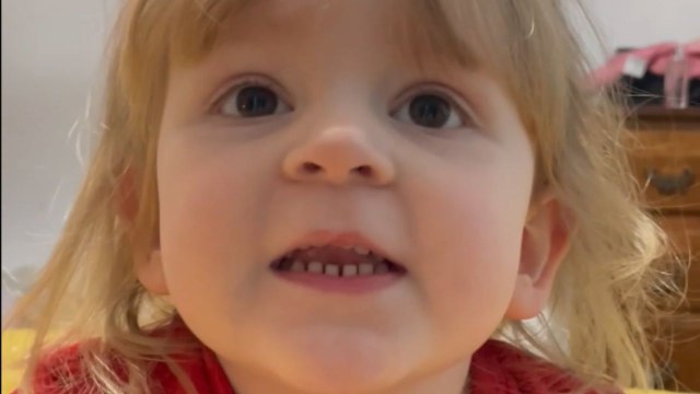 Toddler's manicure adventure in the elder sister's room unveils a chaos of creativity.