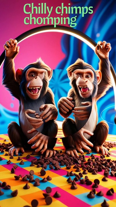 TongueTwister Chilly Chimps Chomping onCrunchy Chocolate Chips!