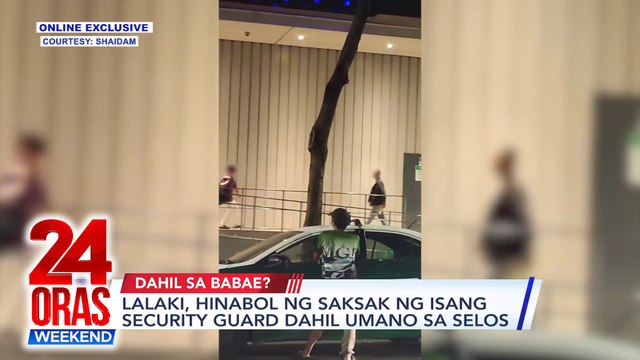ONLINE EXCLUSIVE: Lalaki, hinabol ng saksak ng isang security guard dahil umano sa selos | 24 Oras Weekend