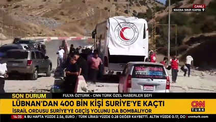 İsrail bombalarından Suriye’ye kaçış! Dev çukur oluştu...