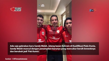 Tampilan Baru Sandy Walsh Menjelang Laga Melawan Bahrain