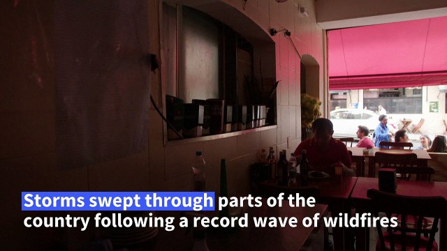 Fallen trees and blackouts as deadly storms batter Brazil