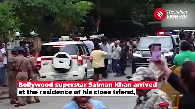 Bollywood Actor Salman Khan Arrives at Baba Siddique's Residence to Pay Last Respects