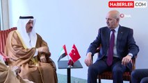 TBMM Başkanı Kurtulmuş, BAE Federal Konsey Başkanı Ghobash ile Görüştü