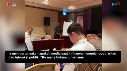 Tak Terima Pojokan HP Saat Rapat DPR Varell Bramasta Bicara Etika Jurnalistik