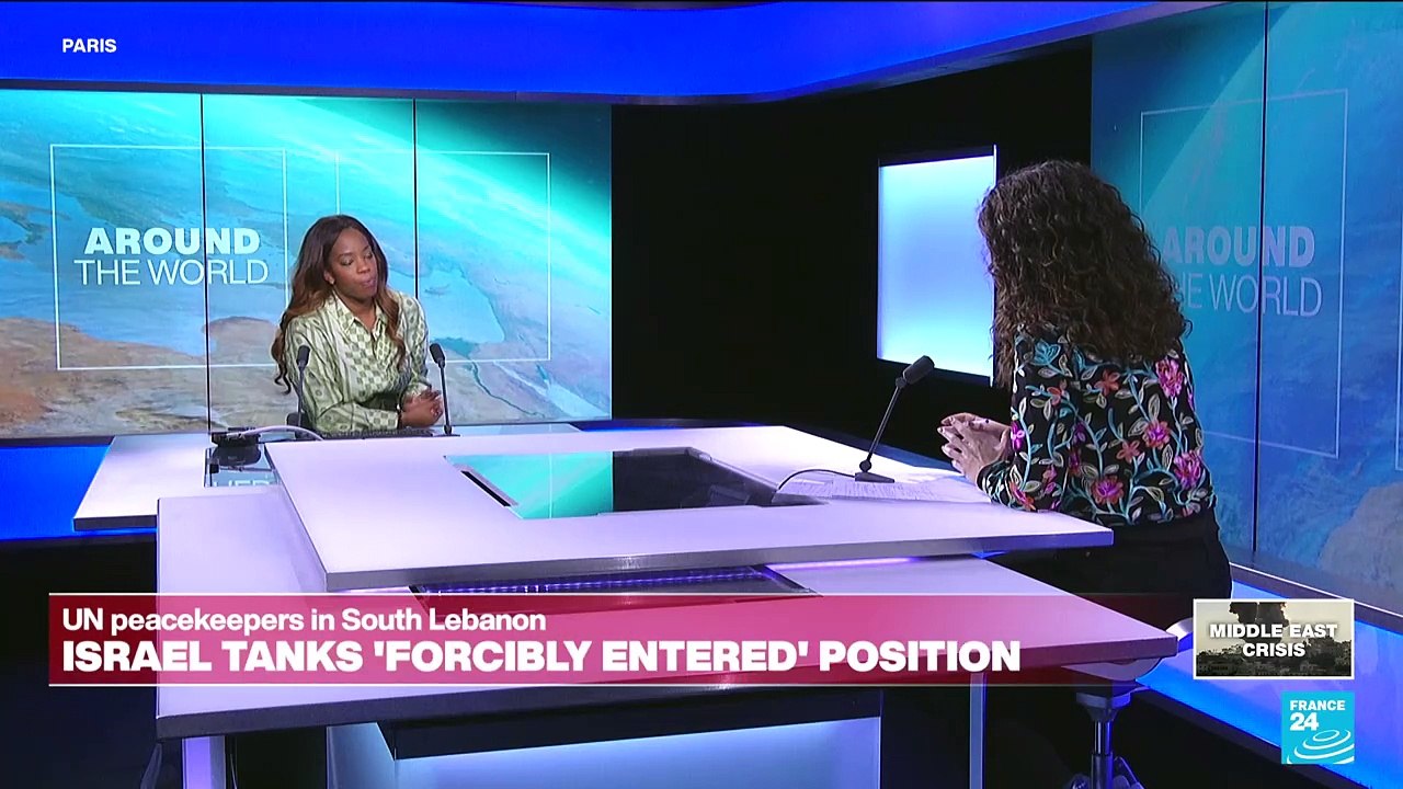 UN says Israeli tanks burst through gates of peacekeeper base in Lebanon