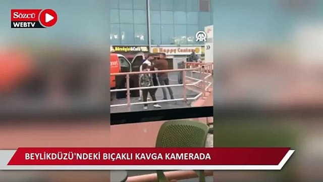 Beylikdüzü'ndeki bıçaklı kavga kamerada