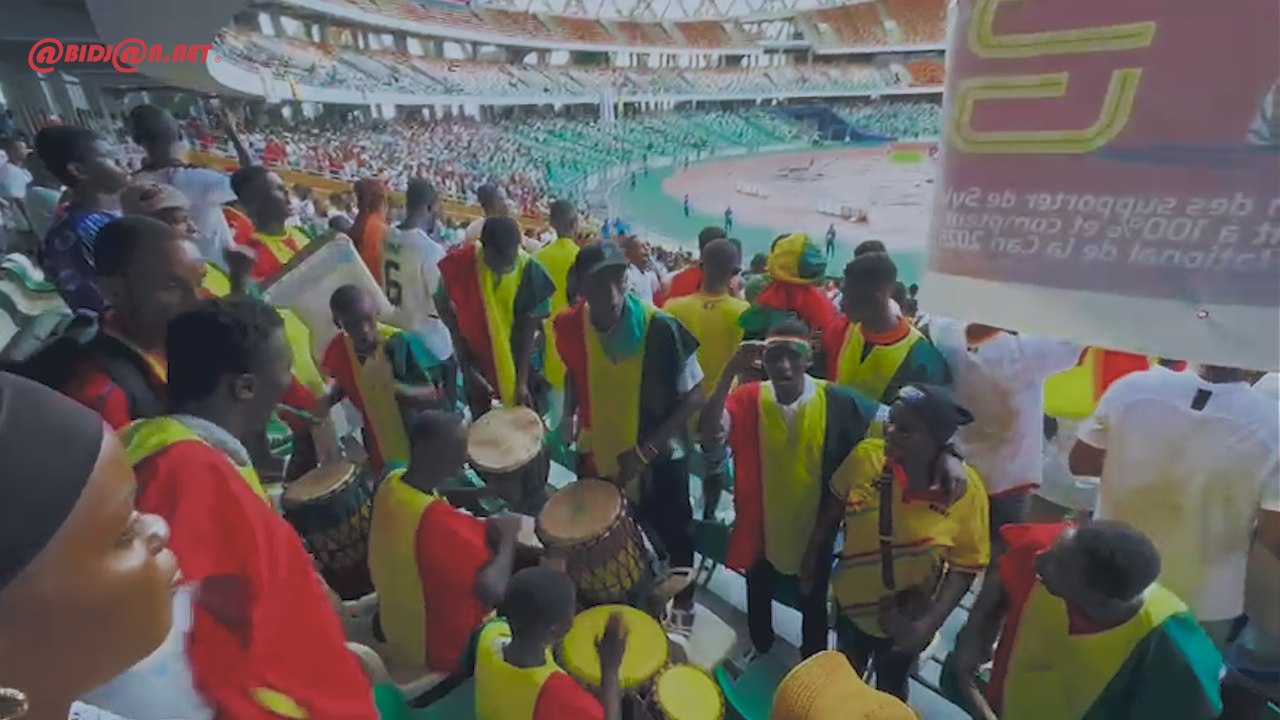 Éliminatoire CAN 25: Ambiance des supporters Guinéens au stade d’Ebimpé