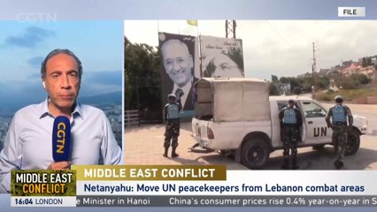 Reports: Israeli tanks destroy gate near UN peacekeepers