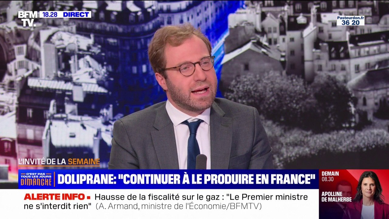 Antoine Armand: "Mon engagement est que le Doliprane continue à être produit par des salariés en France"