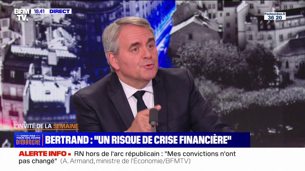 "La France a besoin d'un budget": Xavier Bertrand appelle à "baisser les dépenses de façon drastique"