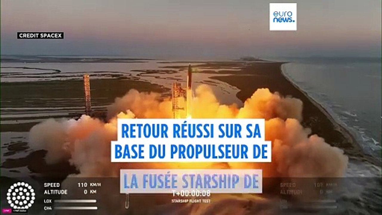 SpaceX parvient à contrôler le retour sur Terre...