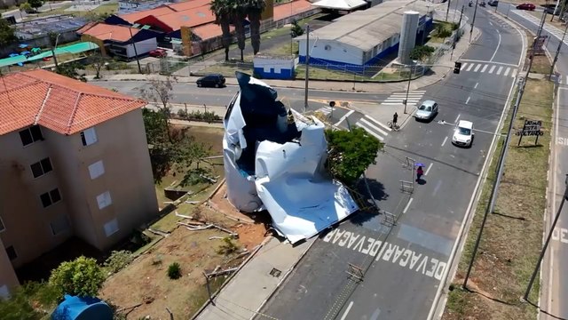 Caixa d'água explode e moradores de condomínio ficam sem água em Hortolândia