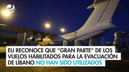 EU reconoce que "gran parte" de los vuelos habilitados para la evacuación de Líbano no han sido utilizados