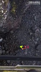 Eis o resgate do polaco que passou a noite à espera de socorro na Madeira