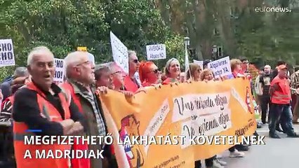 Tisztességes lakhatást és elfogadható bérleti díjakat követeltek Madridban