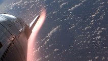 Incredible Views: SpaceX Starship Re-Entering Atmosphere Of Earth