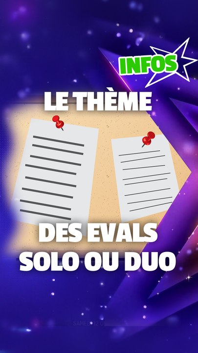 NOUVELLE REGLE POUR LES EVALS ET NOUVEAU THEME : SOLO ou DUO ?
