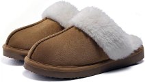 Litfun Women's Fuzzy Memory Foam Slippers Fluffy Winter House Shoes Indoor and Outdoor