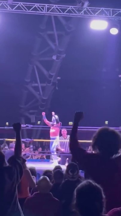 Ultimo Dragon VS Resplandor VS Argenis  NWE American Wrestling Napoli 12 ottobre 2024