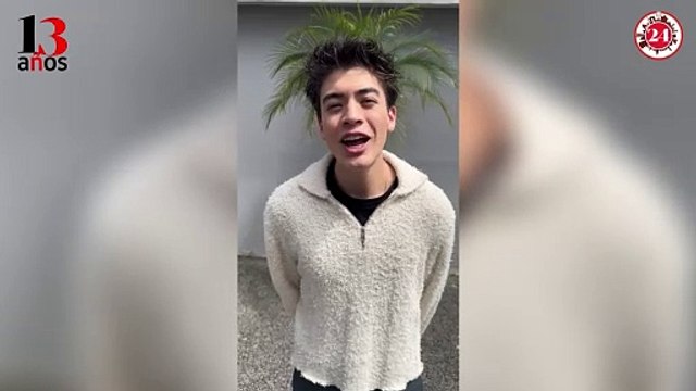 Matías Gruener, hijo de Susana Zabaleta, felicita a 24 Horas por sus 13 años