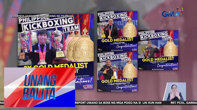 Mga Pinoy kickboxer, panalo ng 16 na medalya sa 2024 Asian Kickboxing Championships | Unang Balita