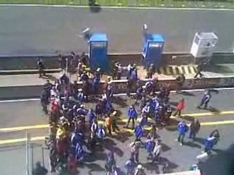 24h du Mans 2008 : Sortie des Pilotes après la course