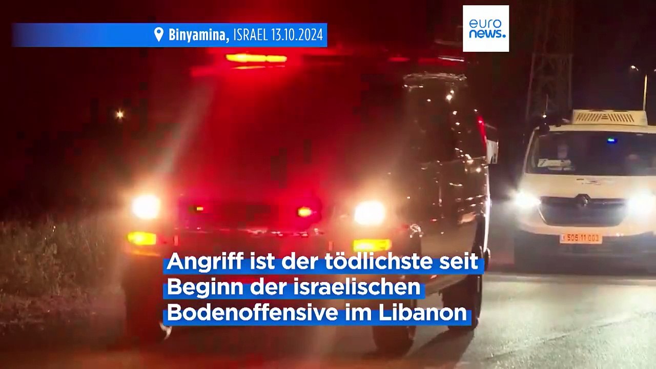 Vier israelische Soldaten bei Drohnenangriff der Hisbollah getötet