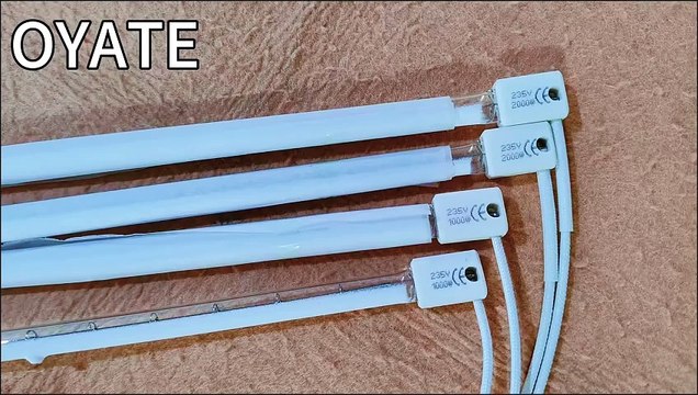 355mm 235V 2000W Half White Reflector Infrared Heating Lamp Quartz Heating Element