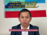Mosses PA Ampang mendedahkan fakta bahawa Sabah dan Sarawak dijajah oleh Malaya, maka bendera Malaysia diturunkan di Victoria, Australia, digantikan dengan Bendera Negeri Sabah