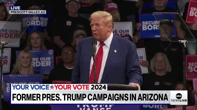 Trump campaigns in Prescott Valley, Arizona