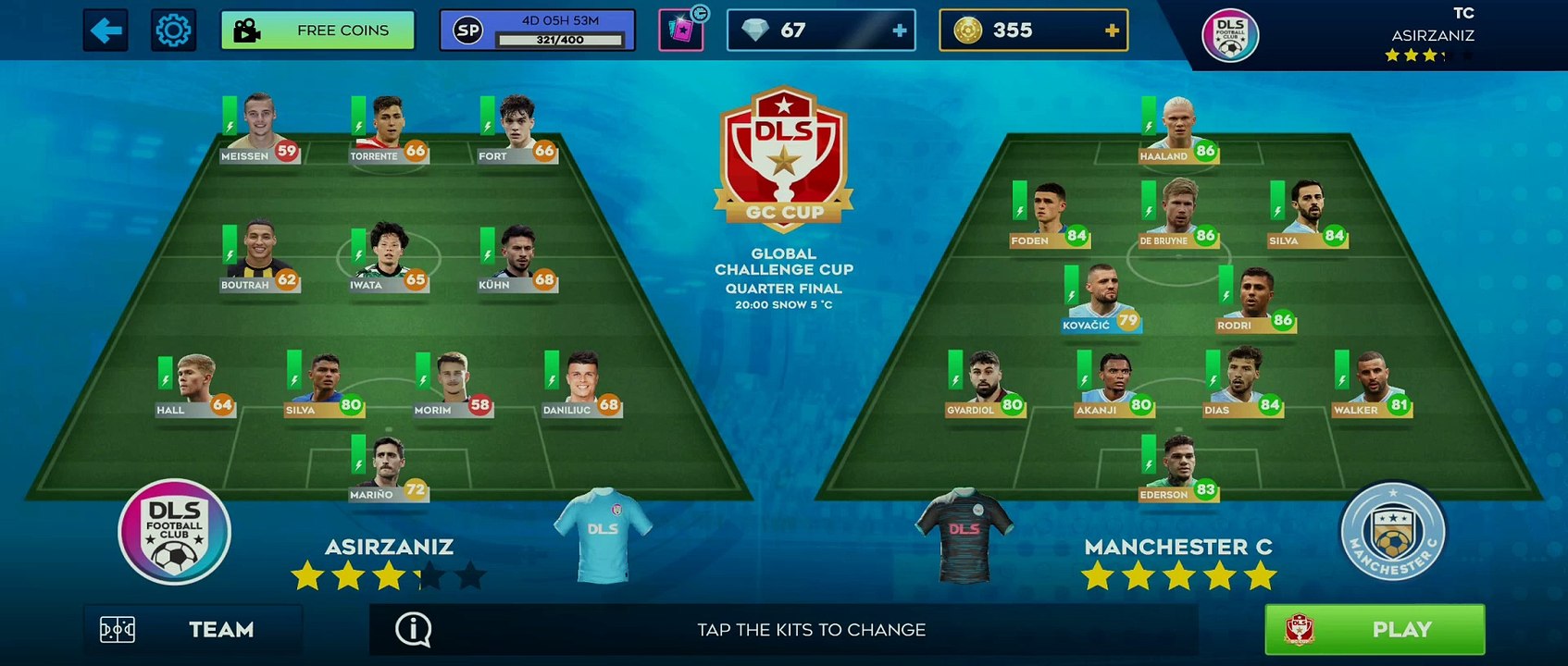 ASIRZANIZ VS MANCHESTER CITY - FORT / TORRENTE / MEISSEN