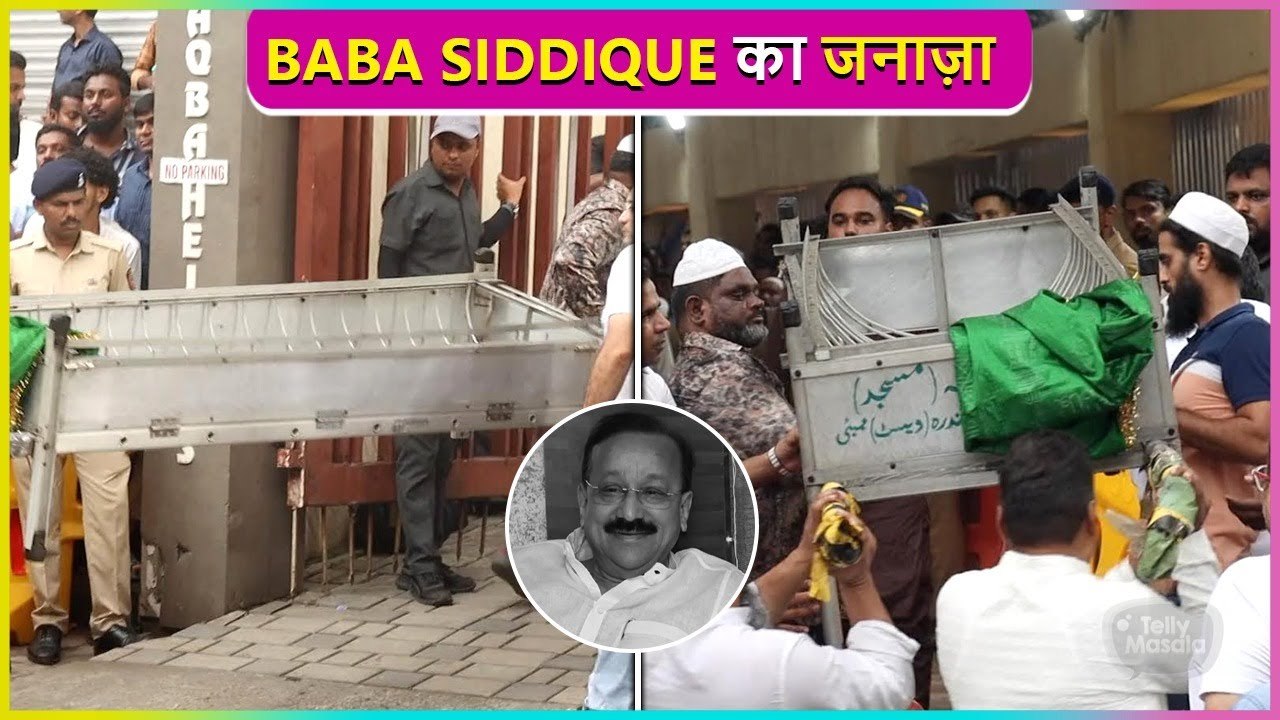 Baba Siddique's Janaza Visuals, Preparations For Funeral