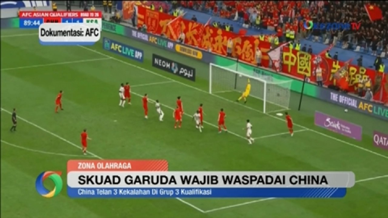 Timnas Indonesia Wajib Waspadai Kekuatan China
