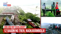 Sino ang may kasalanan?! 12 bagon ng tren, nagkarambola! | GMA Integrated Newsfeed