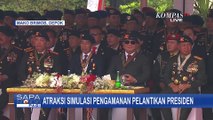 Jokowi dan Prabowo Saksikan Atraksi Pasukan Khusus Polri Dalam Simulasi Pengamanan Pelantikan
