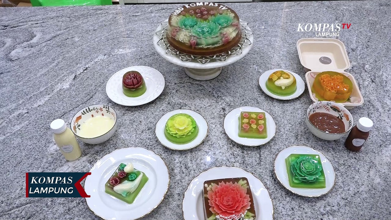 Puding Art 3D, Jelly Karakter Cantik yang Sayang untuk Dimakan