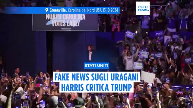 Stati Uniti: le fake news sulla risposta del governo agli uragani, Kamala Harris critica Trump