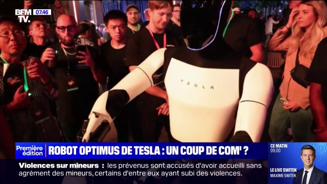 Optimus , le robot humanoïde de Tesla n'est pas complétement autonome