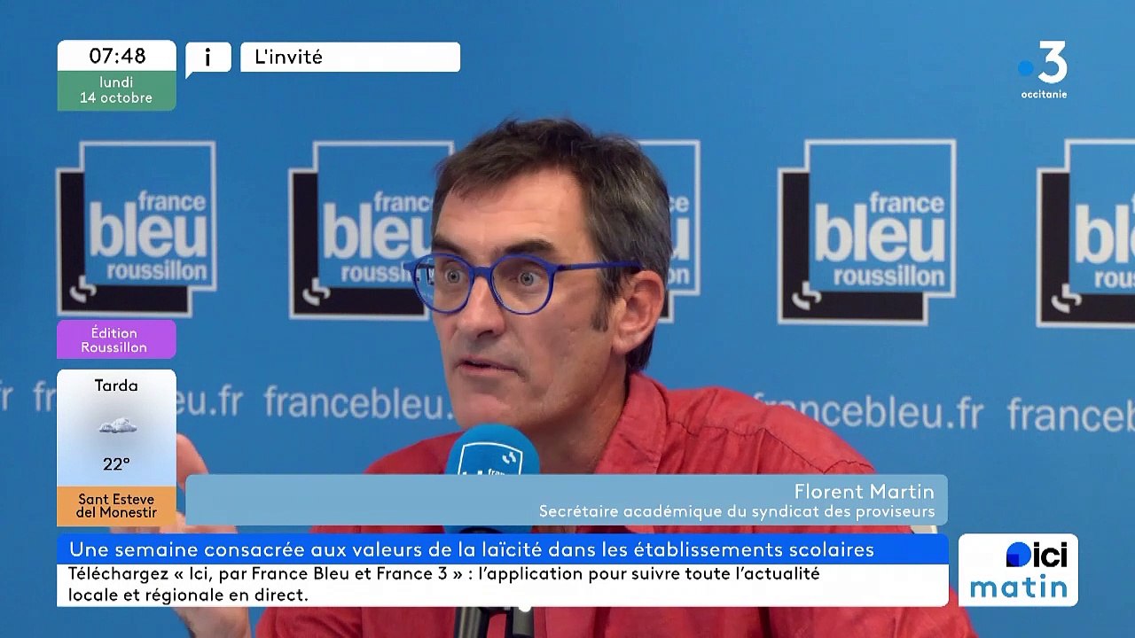 Avec Florent Martin, proviseur du lycée d'Argelès et responsable académique du syndicat SNPDEN UNSA
