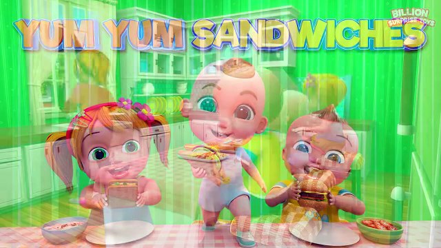 Yum Yum, Sandwiches are Ready to Eat! BillionSurpriseToys Nursery Rhymes & Kids Songs