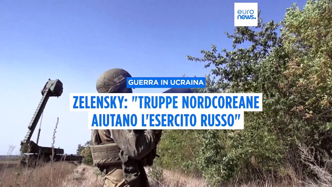 Guerra in Ucraina, Zelensky: "La Corea del Nord invia truppe per sostenere la Russia"