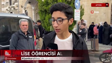 Afyonkarahisar'da 13 yaşında hafız oldu, 16 yaşında da Umre'ye gitti