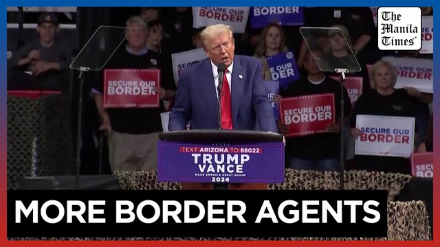 Trump puts migration at the center of Arizona rally, promises 10,000 extra border agents