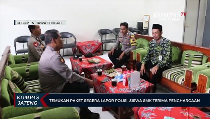 Temukan Paket Segera Lapor Polisi, 2 Siswa SMK Terima Penghargaan