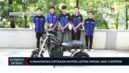 5 Mahasiswa Ciptakan Motor Listrik Model Mini Chopper