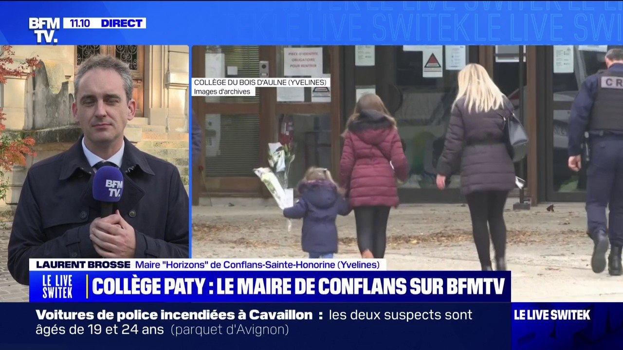 "C'est notre devoir de le faire": pour Laurent Brosse, maire de Conflans-Sainte-Honorine le collège du Bois d'Aulne doit être rebaptisé Samuel Paty