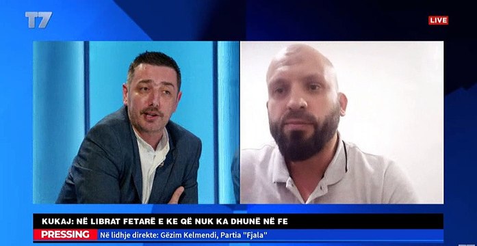 Gëzim Kelmendi - Debati për fenë në emisionin Pressing nëT7 (linja e dytë telefonike)