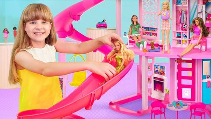 Diana's Barbie Adventure DreamHouse Challenges and Fashion Fun!