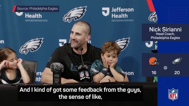 Sirianni defends fiery touchline antics as 'having fun'